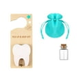 thumbnail image 2 of HongHeng Tooth Fairy Tooth Holder Bag Tooth Fairy Door Hanger with Money Slot Keepsake Bottle Velvet Pouch Tooth Fairy Box Encourage Gift for Lost Teeth Boy Girl Milk Teeth, 2 of 7