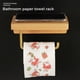 thumbnail image 5 of Soporte De Papel Higiénico Gancho De Papel En Rollo Montado En La Pared Estante De Tejido Resistente Estante De Papel En Rollo Antioxidante Soporte De Tejido De Madera Para El Hogar Baño Cocina Speravity HA012971-00, 5 of 6
