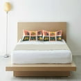 thumbnail image 6 of Yayeee Pillowcase Queen Size Set of 2 Satin Wrinkle Resistant Pillow Case, Jungle Stamp, 6 of 8