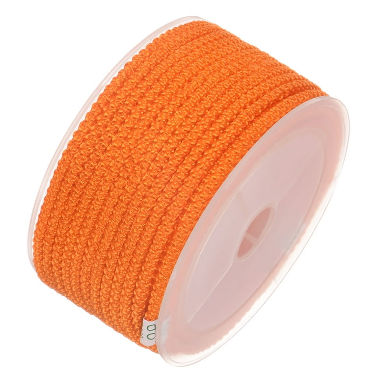 Nylon Beading Thread Cord 3mm Extra Strong Braided Nylon String for  Necklace Crafting 10M/33 Feet, Orange