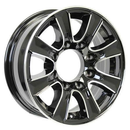 eCustomrim Aluminum Trailer Wheel 16X6 16" Thoroughbred Style 8 Lug On 6.5" Center Rim