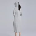thumbnail image 7 of Women's Sunshirt Long Jacket with Hood UV-Protection Full Zip Up Mid Length Full Sleeve Sun Shirt Cover Up (XL, Gray), 7 of 7