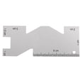 thumbnail image 2 of Jadeshay Regla de Costura Medidor de medición de Metal Regla de Acolchado Herramienta de Costura Accesorio 1 Uds, 2 of 5
