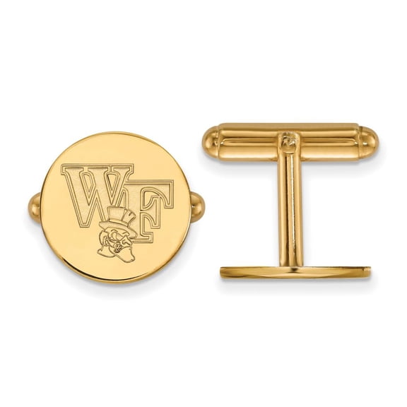 Logoart Sterling Silver Gp Wake Forest University Cuff Links