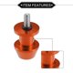 thumbnail image 4 of 1 Par de Spools de Brazo oscilante de Motocicleta 6mm CNC Spools de Brazo oscilante Deslizadores Soporte Naranja, 4 of 7