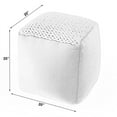 thumbnail image 6 of Butler Fernandos Woven Pouffe - Cream/Ivory, 6 of 6