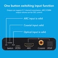 thumbnail image 3 of Digital Analog Sound Converter, HD Output ARC Sound Extractor Optical SPDIF Portable  for Home Cinema, 3 of 7