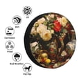 thumbnail image 4 of Yiaed Elegant Still Life Roses Print Print Tire Wheel Cover, tire covers for trailers,rv wheel covers,rv tire covers, camper tire covers,tire covers for cars-15 inch, 4 of 6