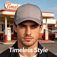 thumbnail image 4 of TELOLY 2026 New Baseball Cap Men and Women Outdoor Caps for All Seasons Maga Hat Breathable Mesh Curved Eaves Sun Hats for Women Gray for Outdoor Activities Summer Travel Sports Beach Casual Wear, 4 of 5