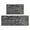 Café Noir Text-1, variante sur Tapis de Cuisine Style Motif Texte Noir Café pour Sol Lavable Antidérapant, Ensemble de 2 Tapis Absorbants pour Évier Tapis de Couloir Imperméable pour Buanderie, Tapis de Cuisine 17.7x24+17.7x48 Pouces
