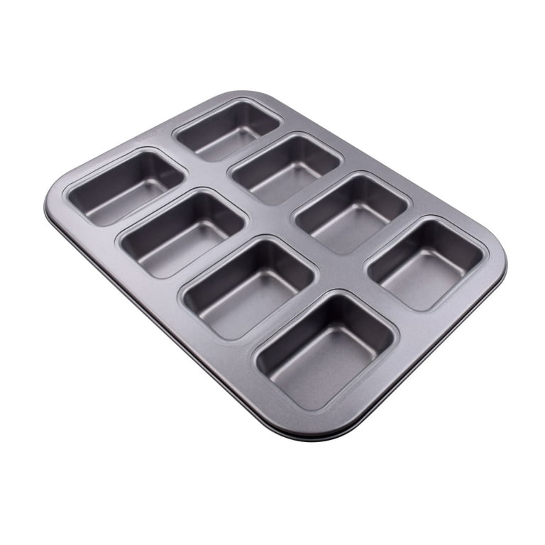 Linked Mini Loaf Pan/Tray Non Stick Carbon Steel Mini Bread Loaf Tins 6  Cavity Small