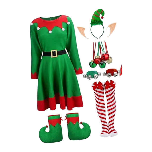 Disfraces de navideño, sombrero, ropa de vestir para festivales festivos, juegos de rol, fiestas L