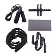 thumbnail image 2 of Rueda, 5 en 1 con rodillera, cuerda de , empuñaduras de barra de empuje con almohadilla, equipo de gimnasio en casa para hombres, mujeres, ej Macarena Kits de rodillos de rueda abdominal, 2 of 7