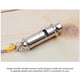 thumbnail image 5 of Silbato de supervivencia de acero inoxidable | Señal de emergencia potente para deportes al aire libre y seguridad | Silbato de árbitro para colgar en el cuello con cordón | Paquete de 2, 5 of 5