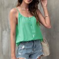 thumbnail image 4 of Blusa cómoda con tirantes sólidos y cuello redondo sin costuras para mujer Pompotops qyievc1088, 4 of 7