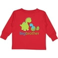 thumbnail image 3 of Inktastic Happy Dinosaur New Big Brother Boys Long Sleeve Toddler T-Shirt, 3 of 5