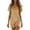 Z-Khaki13, variant on JIAYUE Women's Dress V-Neck Above Knee Casual Short Sleeve With Pocket Solid Color Comfortable Relaxed Fit Summer Stylish Female Dresses