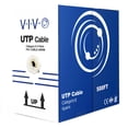 thumbnail image 1 of Cable Ethernet VIVO CABLE-V006W Cat6, 500 pies, blanco, 1 of 9