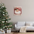 thumbnail image 2 of Here Comes Santa Claus Smiling Vintage Holiday Graphic Art Gallery Wrapped Canvas Print Wall Art, 2 of 7