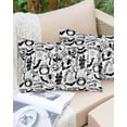 thumbnail image 6 of Halloween Throw Pillow Cover, Pillowcase Protectors with Zipper, Breathable Decorative Lumbar Pillow Case Cover, Cartoon Black Spooky Pumpkin Ghost Cobweb Pillow Shams for Couch Sofa 12x20Inch, 6 of 8