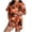 Z1-Orange, variant on MuXiKeJi Clothes Halloween Pajamas Women 2026 Cute Satin Ghost Pumpkin Print Short Sleeve Button Top and Shorts Matching Sleepwear,Womens One Piece Halloween pjs