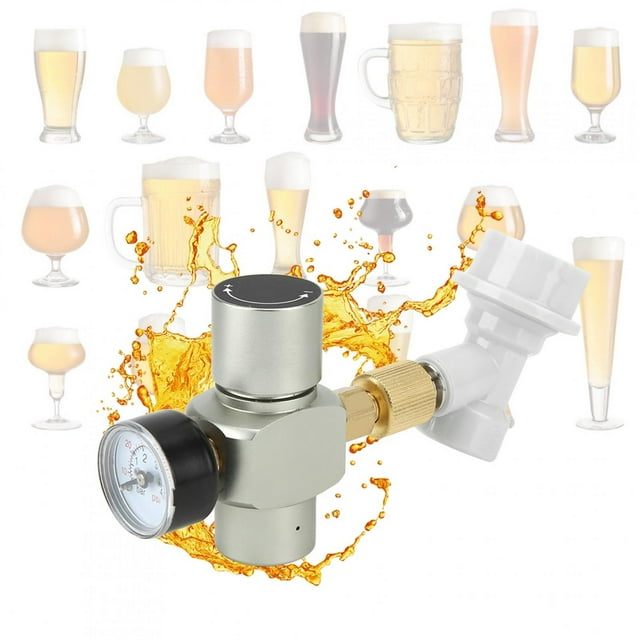 Gas Disconnect Charger, Simple Operation Homebrew CO2 Regulator Exquisite Workmanship Stable For Beer Making