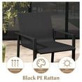 thumbnail image 6 of Costway 4 PCS Outdoor Wicker Patio Furniture Set w/ Heavy-Duty Galvanized Metal Frame Black, 6 of 9
