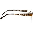 thumbnail image 3 of Unisex Optical Eyewear - Rectangle Shape, Metal Full Rim, Valley Brown, 3 of 4