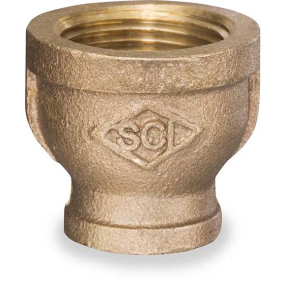 Boshart Industries UNLBRRC-1512 0.5 x 0.75 in. Reducing Coupling, Bronze Red