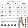 thumbnail image 3 of Pants Breathable Straight-Leg Trousers for Men Linen Pants Summer Beach Casual Palazzo Pants, 5XL, 3 of 4
