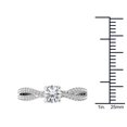 thumbnail image 4 of 1 Carat T.W. Diamond Split Shank Classic 14kt White Gold Engagement Ring, 4 of 4