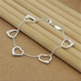 thumbnail image 1 of Nueva pulsera de plata de ley 925, pulsera de hueso de serpiente con corazón de trébol de cuatro hojas para mujeres y hombres, regalo de joyería con dijes Dengxun unisex, 1 of 2
