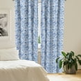 thumbnail image 2 of Ambesonne Blue Curtains, Native Natural, Pair of 28"x95", Pale Blue White and Blue, 2 of 5