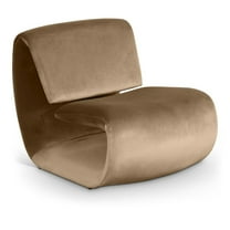 Meridian Furniture Nouveau Beige Velvet Accent Chair