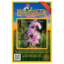 Everwilde Farms - 200 Button Blazing Star Native Wildflower Seeds - Gold Vault Seed Packet