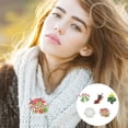 thumbnail image 5 of Broche de Navidad, broche de copo de nieve, bastón de caramelo de Feliz Navidad, broche de muñeco de nieve, regalo de fiesta de Navidad, 5 of 5