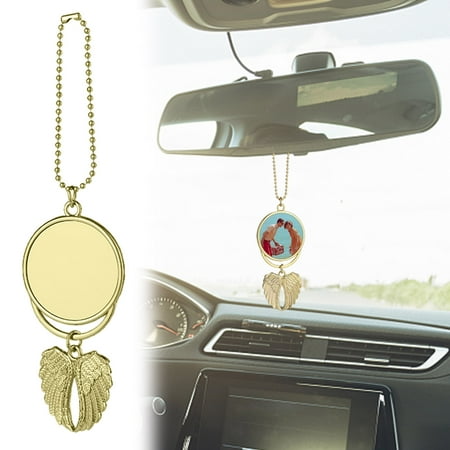 

Ovzne Winter Decorations for Home Cute Gifts for Teen Girls Angel Alloypendant Car Pendant Can Hold Photo Gift Decorations