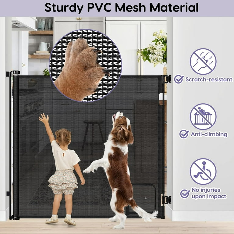 48 Inch Extra Tall Pet Gate for Cats No Jumping Over, 55