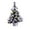 Silver, variant on Nnhblu Christmas Tree, 15.74 inch Artificial Mini Christmas Tree Small Xmas Tree Decoration,Easy Assembly for Indoor and Outdoor,Christmas Party Home Table Craft Decorations Silver