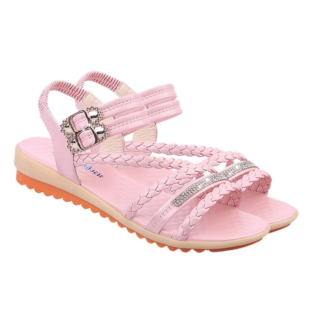 elastic strap soft sole sandals