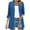 Blue., variant on Akafmk Summer Plus Size Cardigans for Women,Lightweight Open-Front Cardigan,Ladies' Spring and Summer Casual Solid Color 3/4 Sleeve Quarter Sleeve Front Cardigan Loose Cover Up Jackets Tops