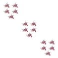 thumbnail image 3 of Baohd 5pcs/set Arrangement de Fleurs Artificielles Réalistes Entretien Bas et Brique Réaliste Rouge 3Set, 3 of 6