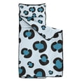 thumbnail image 2 of Light Blue and Black Of Leopard Print Toddler Nap Mats for Kids Preschool,Sleeping Mat Bag or Kids,Toddler Sleeping Bag,Toddler Nap Mat or Daycare, 2 of 6