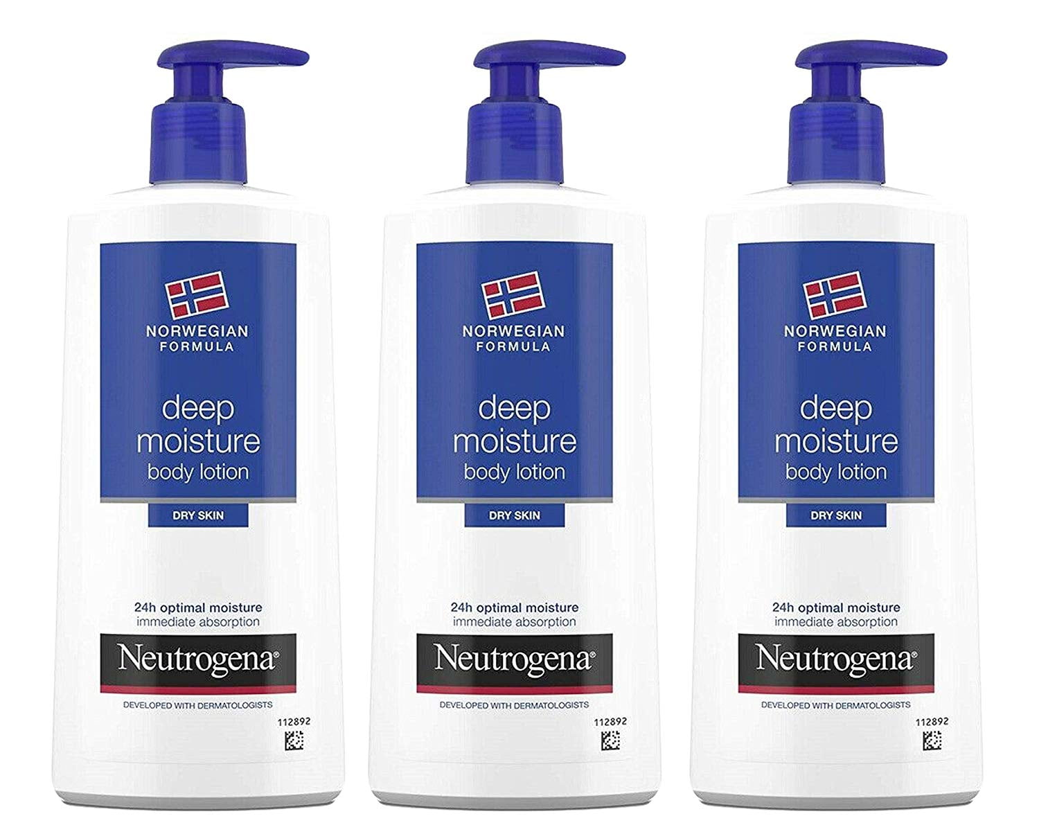 neutrogena norwegian deep moisturiser body - dry skin (400ml) (Pack of 3) -
