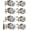Keyed Deadbolt Lockset-Keyed Alike, variant on (3Sets) All Keyed Same Entry Door Knob and Single Cylinder Deadbolt Combo Set, Satin Nickel Exterior Door Knobs with Lock and Keys for Entrance and Front Door