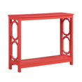 thumbnail image 2 of Convenience Concepts Table Console Omega avec Étagère en Finition Bois Rose Corail, 2 of 5
