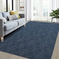 thumbnail image 5 of CAROMIO Area Rug Modern Solid Textured Area Rugs Stain Resistant Non-Slip Floor Carpet Rug Contemporary Yarn Dyed Jacquard Accent Rug, 5' x 7' Navy Blue, 5 of 7