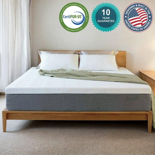 12 Inch Queen Mattress Hybrid Mattress in a Box, Gel Memory Foam
