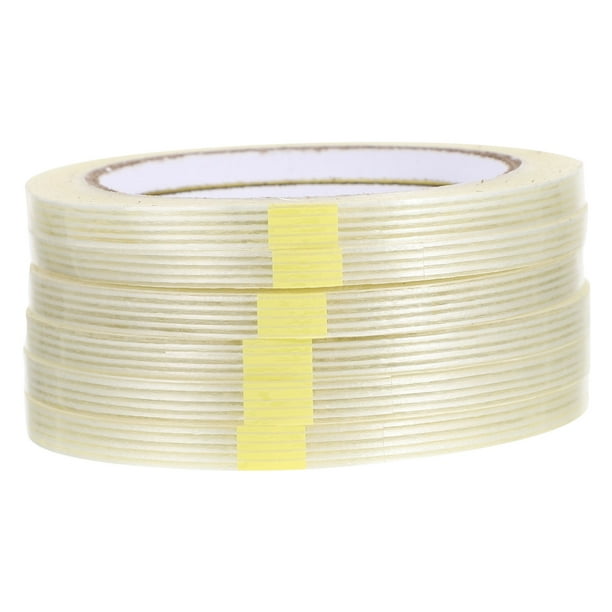 6 Rollos de cinta de fibra de vidrio autoadhesiva Cinta de flejado de cinta de construcción