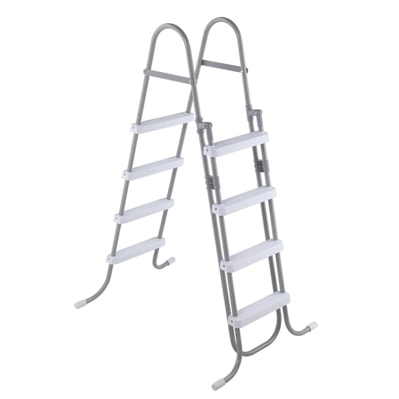 HiiKaa Heavy Duty Pool Ladder with Removable Steps for 52 Inch Depth Above Ground Pools,300 Pound Capacity